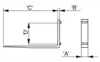 Picture of Fork Tine Class 2 1070mm 2500kg SWL