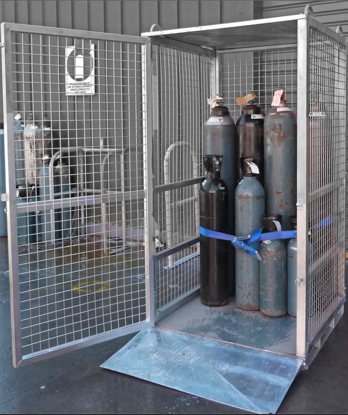 Picture of Gas Cylinder Storage Cage 750Kg SWL (Flat Packed)